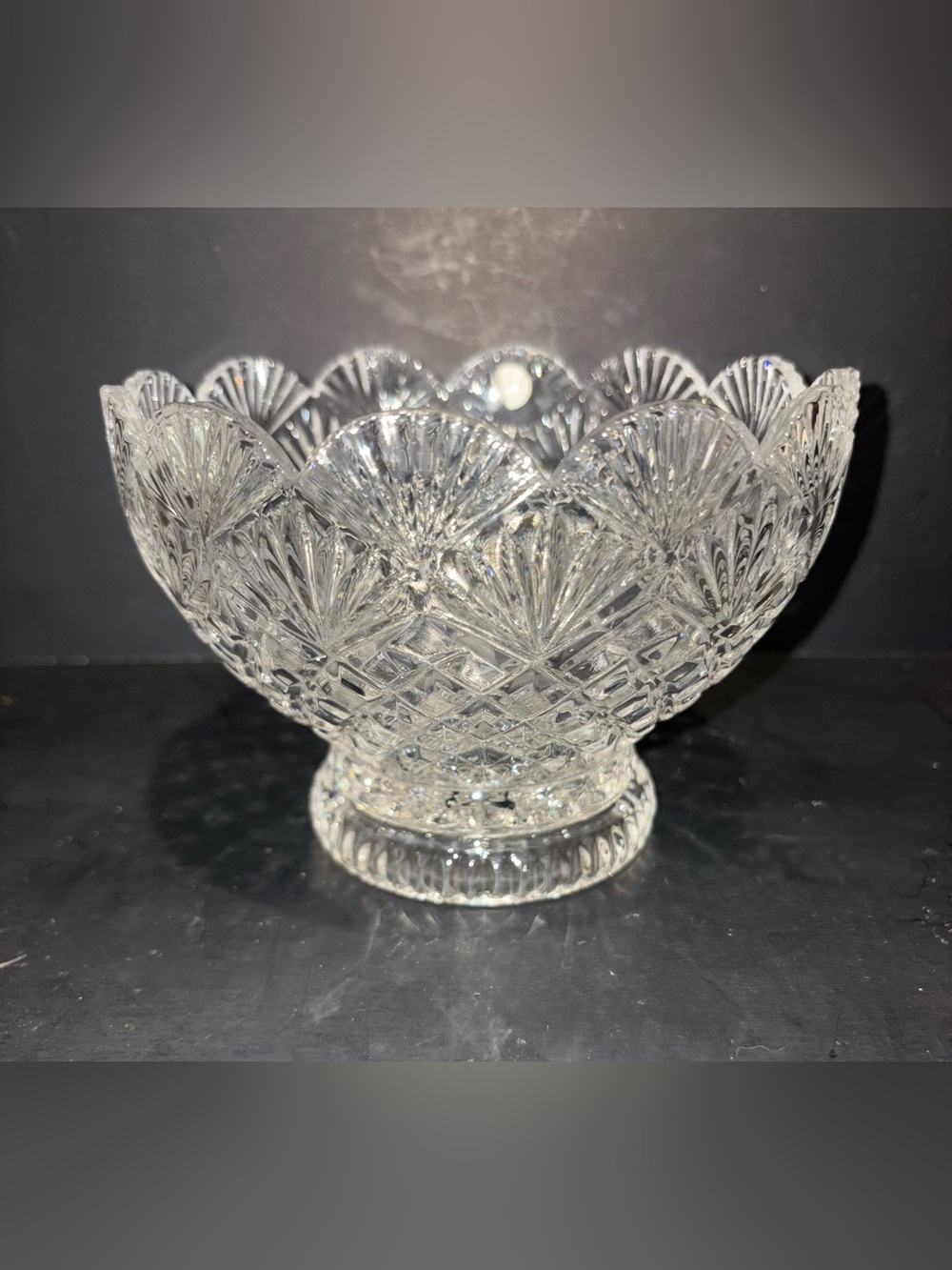 Lead Crystal Centerpiece Bowl